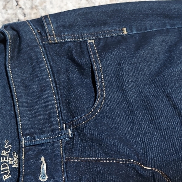 Lee Riders Navy Blue Denim Capri Jeans Size 4M - Picture 4 of 14